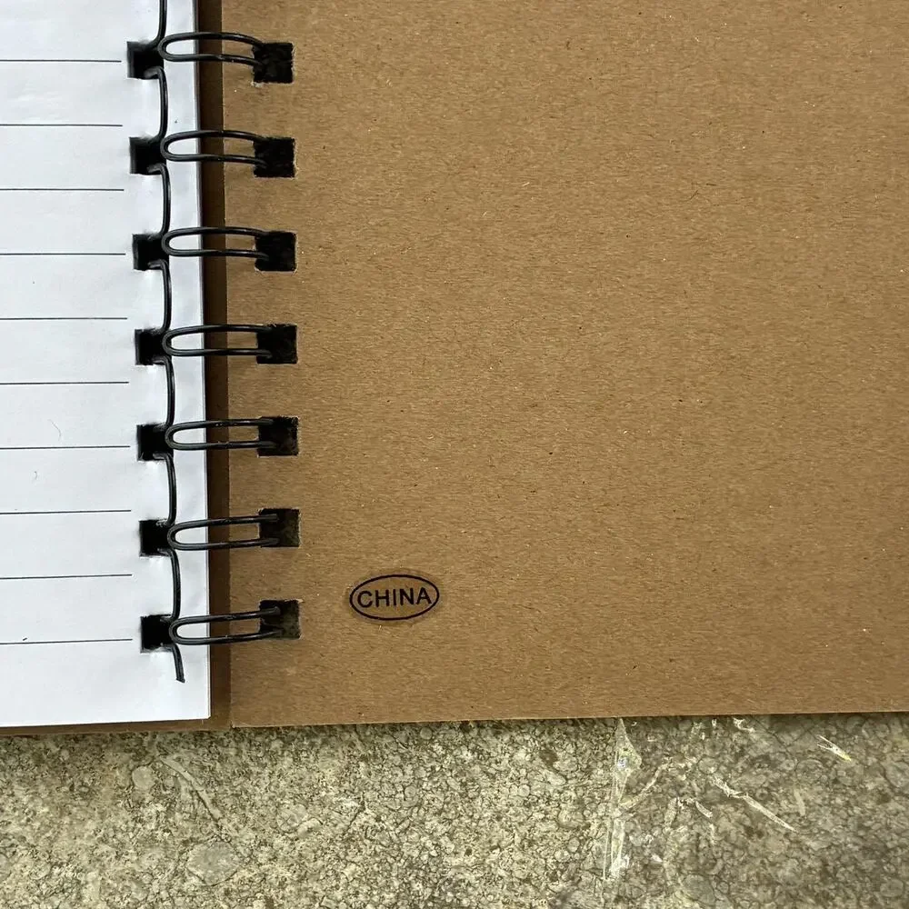Ford Mini Spiral Notebook With Pen Blue Brown Recycled Materials Notes Journal